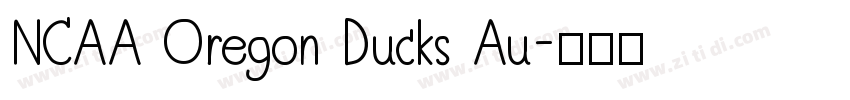 NCAA Oregon Ducks Au字体转换